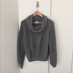 Nordstrom grey turtleneck sweater